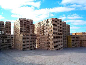 A Couple of Pallets on site
