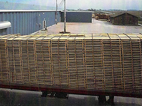 Shipping Pallets Via Flatbed truck